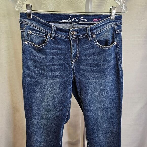 INC International Concepts Curvy Fit Boot Leg Cut Jeans Size 4 - Picture 4 of 8